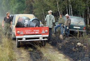 Тушение лесного пожара 4-5-го августа 2010 г.